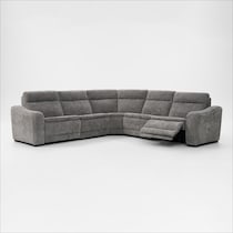 majestic gray sectional   
