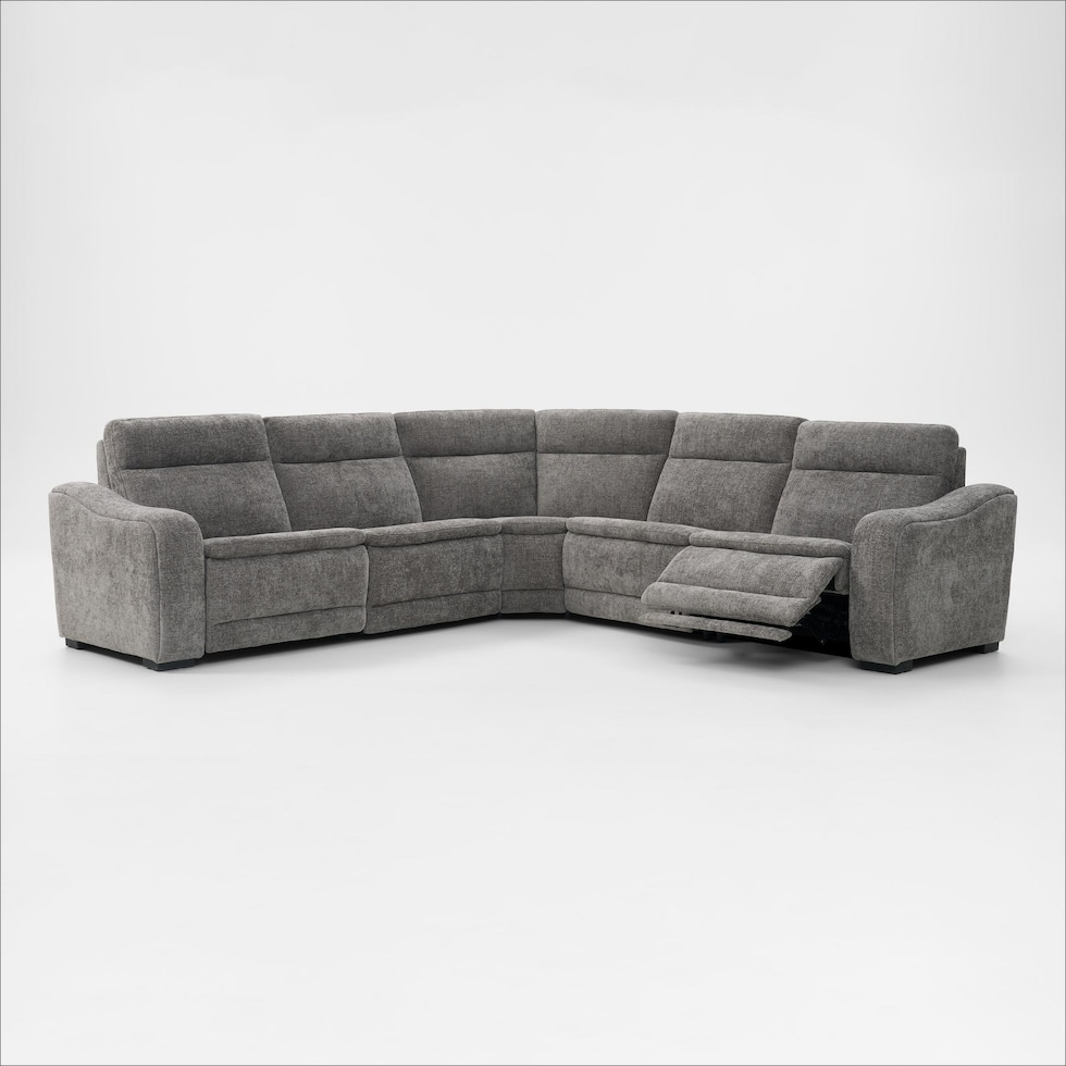 majestic gray sectional   