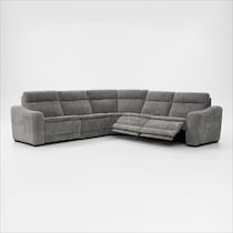 majestic gray sectional   
