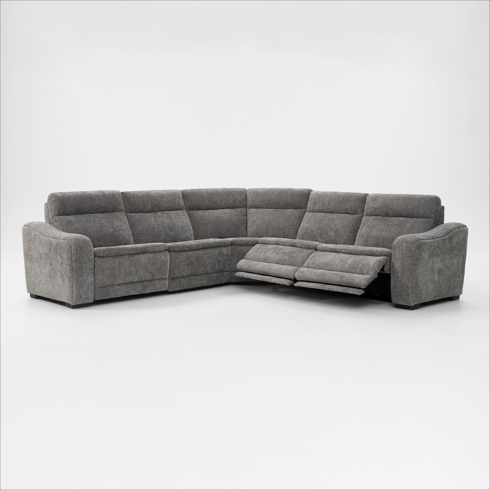 majestic gray sectional   