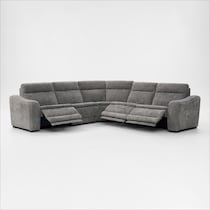 majestic gray sectional   