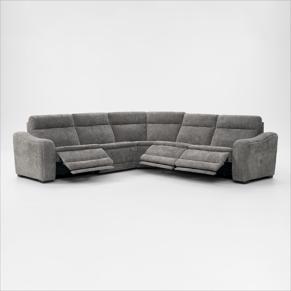 majestic gray sectional   