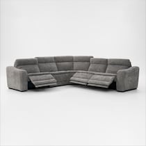 majestic gray sectional   