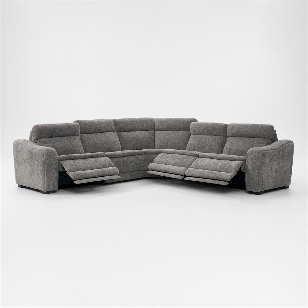 majestic gray sectional   