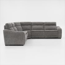 majestic gray sectional   