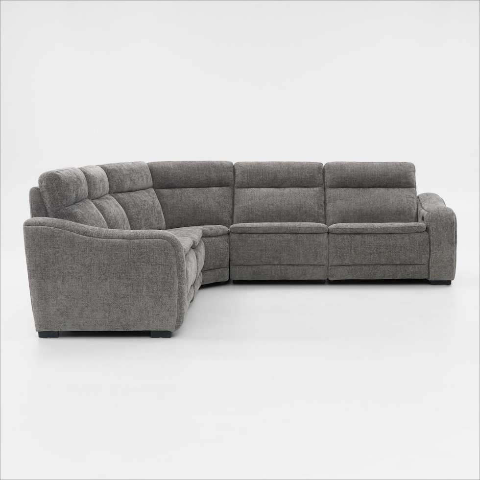 majestic gray sectional   