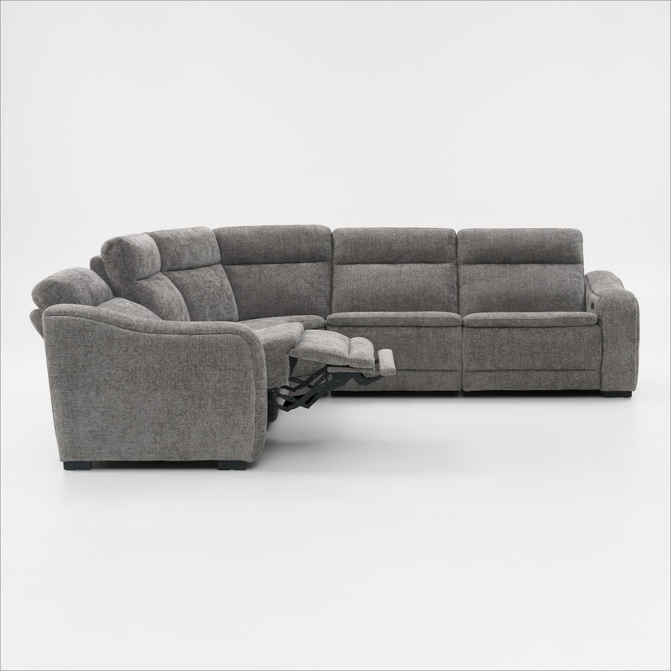 majestic gray sectional   