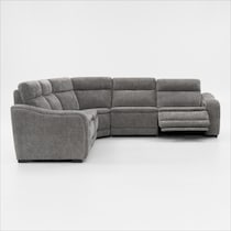 majestic gray sectional   