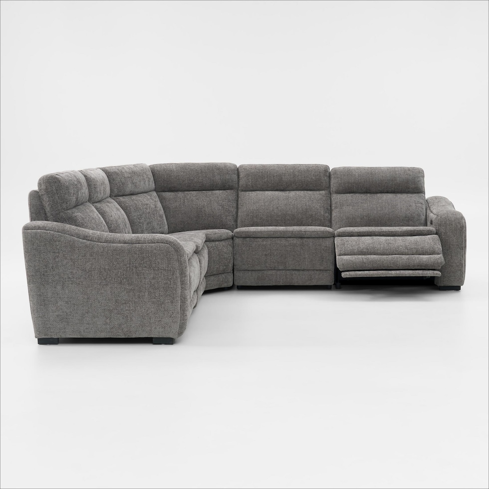 majestic gray sectional   