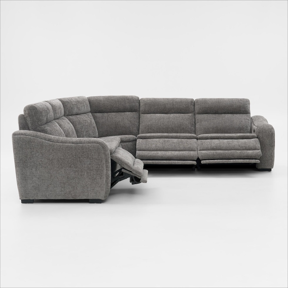 majestic gray sectional   