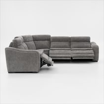 majestic gray sectional   