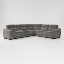 majestic gray sectional   