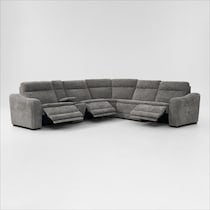 majestic gray sectional   
