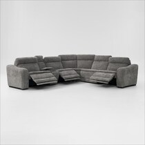 majestic gray sectional   