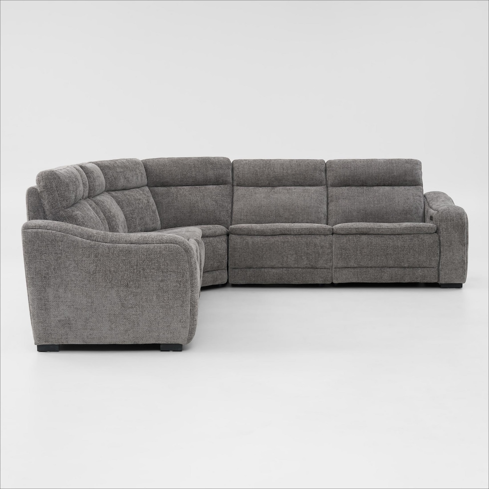 majestic gray sectional   