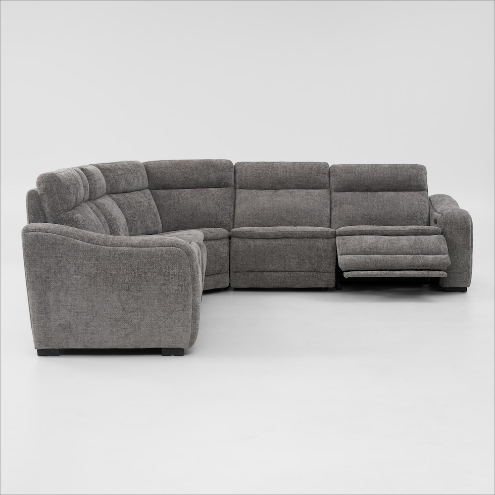 majestic gray sectional   