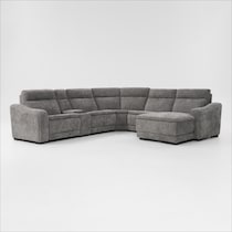 majestic gray sectional   