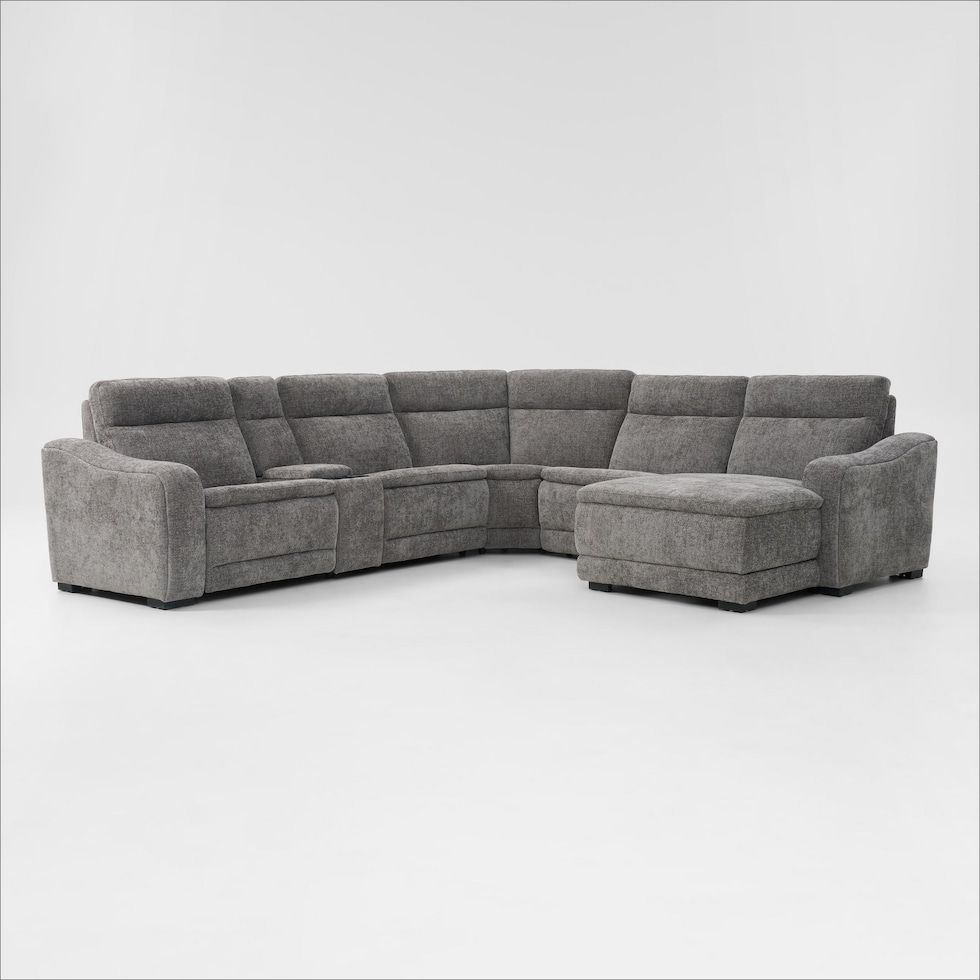 majestic gray sectional   