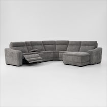 majestic gray sectional   