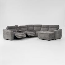 majestic gray sectional   