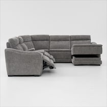 majestic gray sectional   