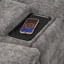 majestic gray sectional   