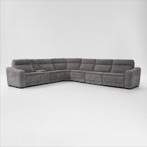 majestic gray sectional   