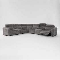 majestic gray sectional   