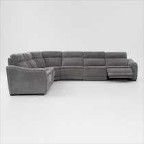majestic gray sectional   