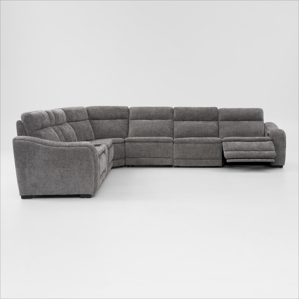 majestic gray sectional   
