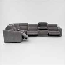 majestic gray sectional   