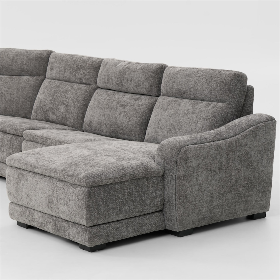 majestic gray sectional   