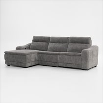 majestic gray sectional   