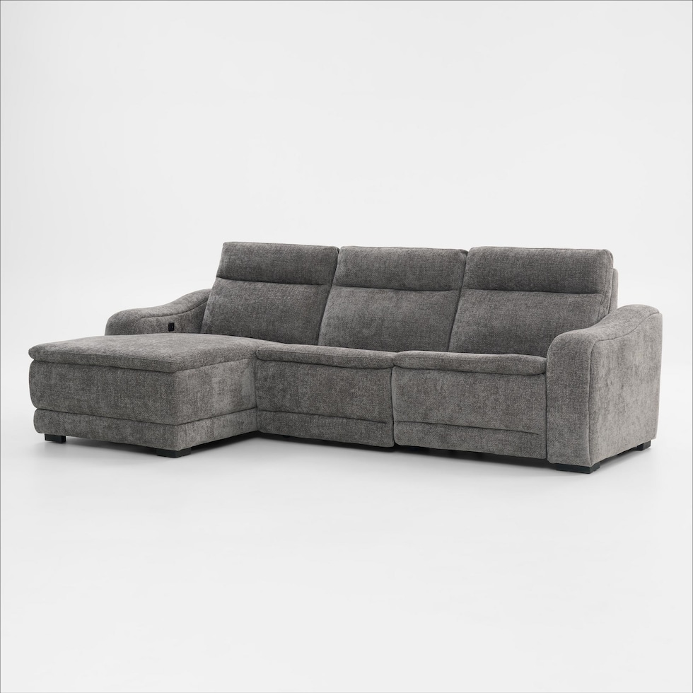 majestic gray sectional   
