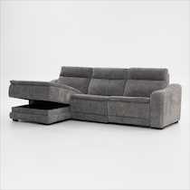 majestic gray sectional   