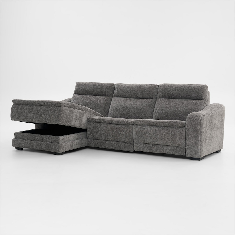 majestic gray sectional   