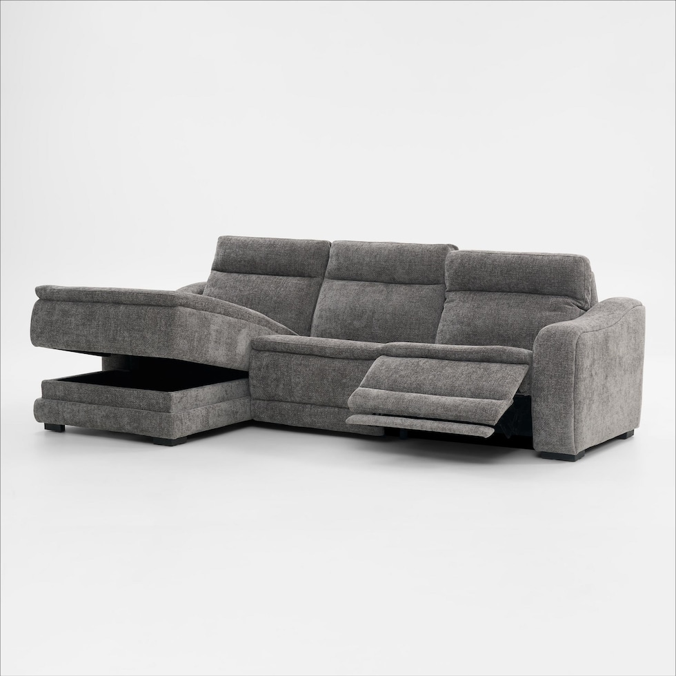 majestic gray sectional   