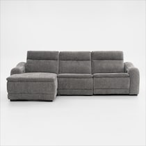 majestic gray sectional   