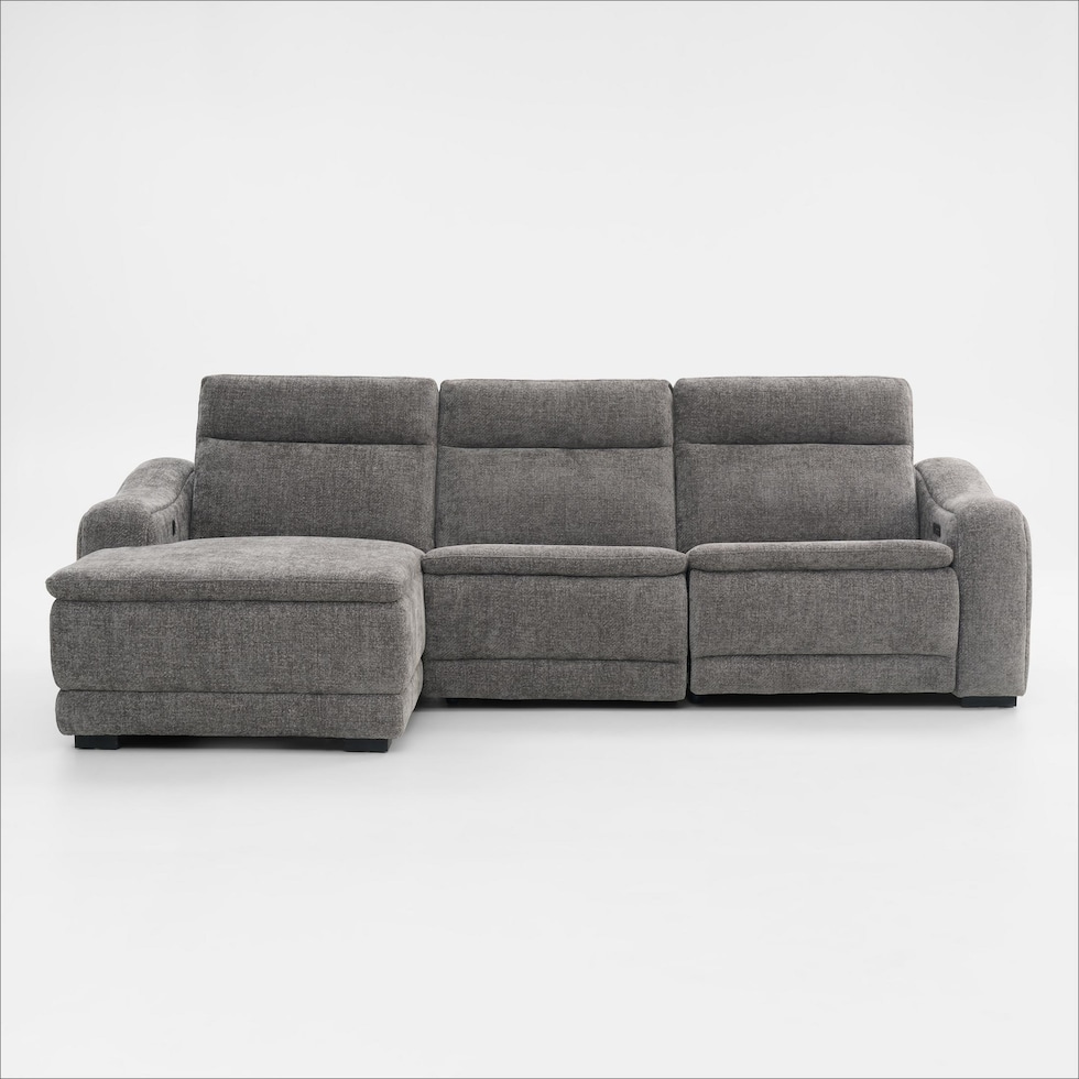 majestic gray sectional   