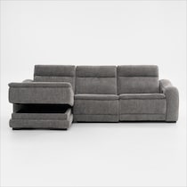 majestic gray sectional   