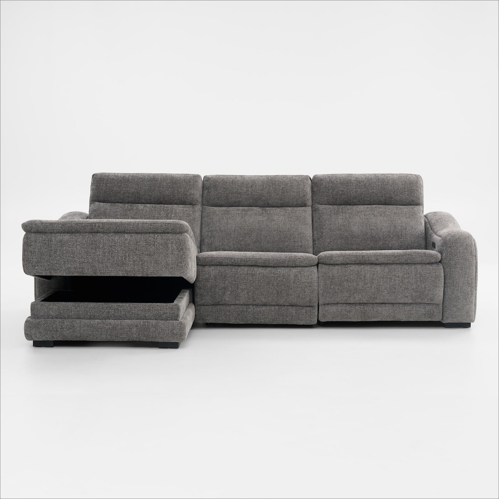 majestic gray sectional   