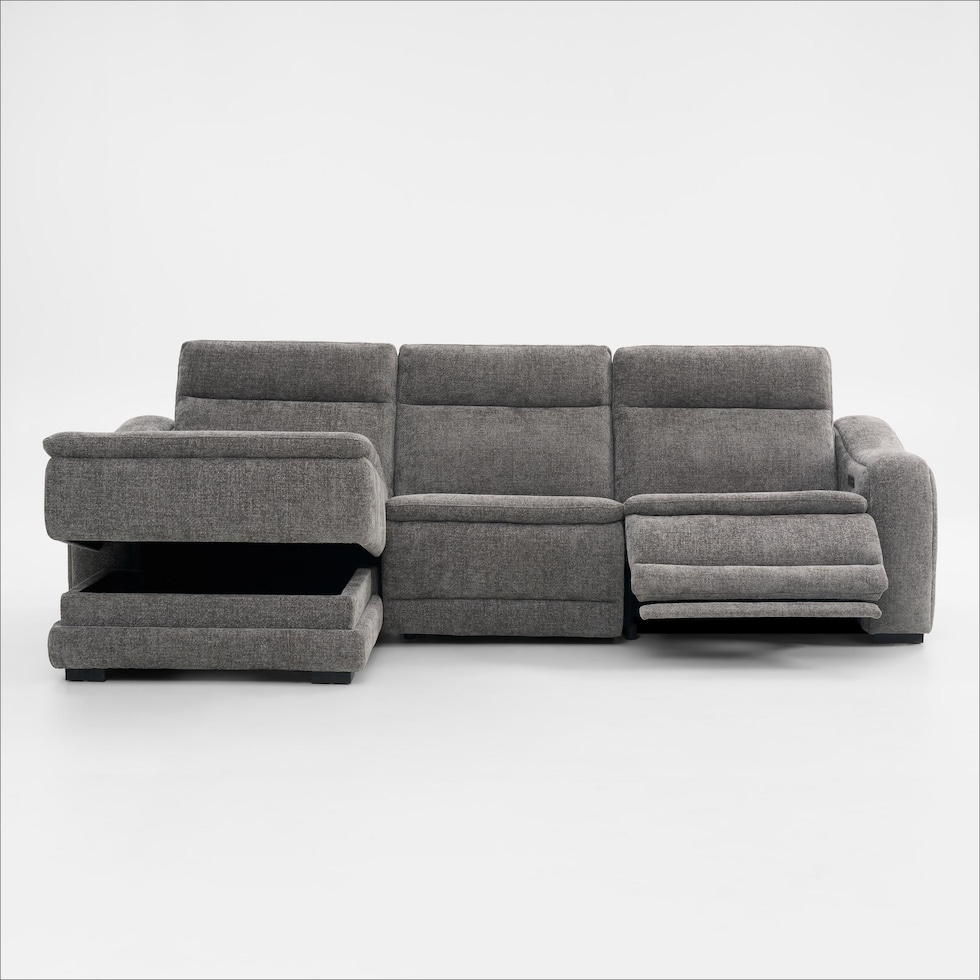 majestic gray sectional   