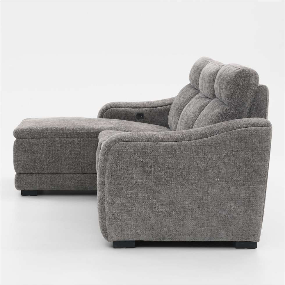 majestic gray sectional   