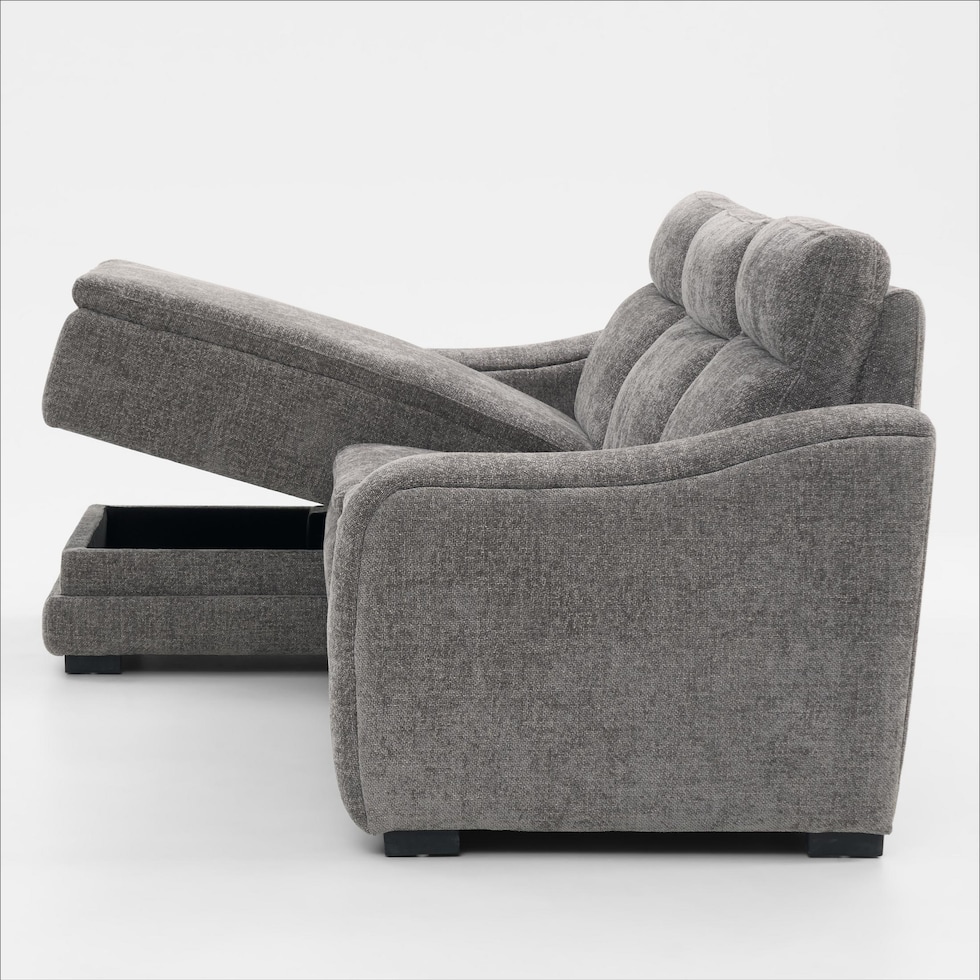majestic gray sectional   