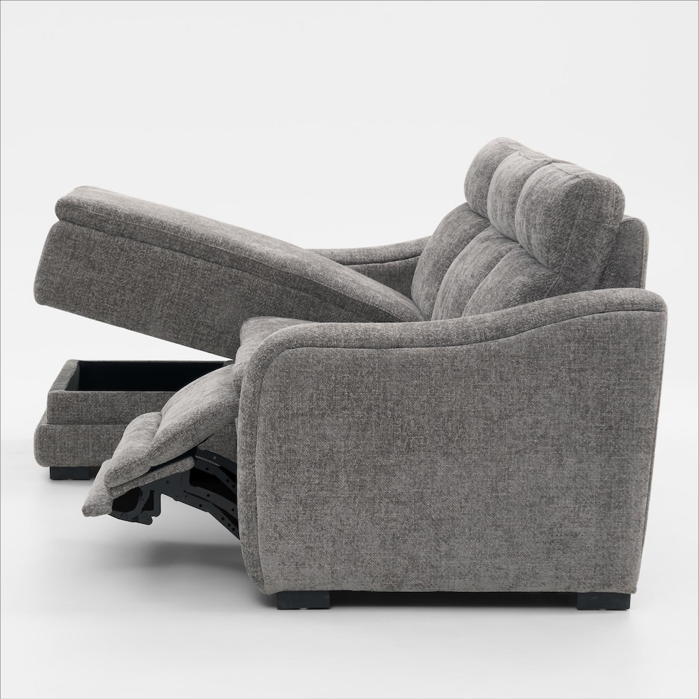 majestic gray sectional   