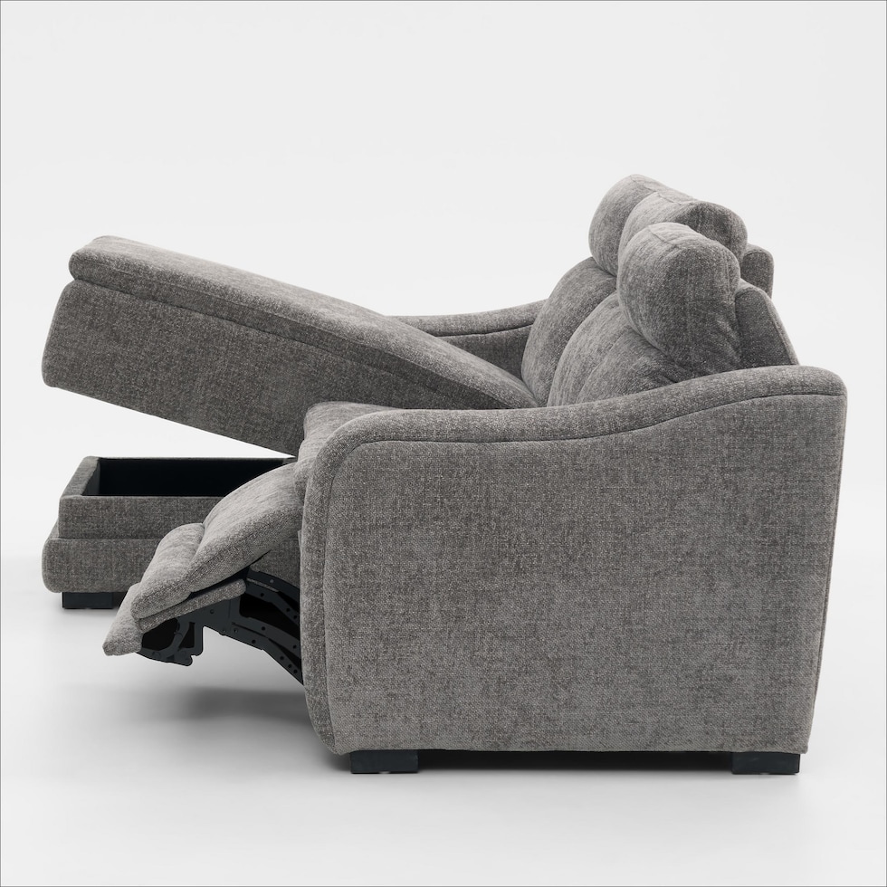 majestic gray sectional   