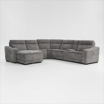 majestic gray sectional   