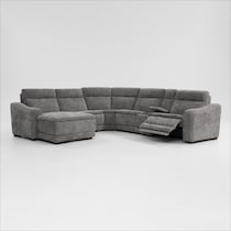 majestic gray sectional   