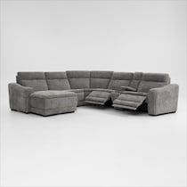 majestic gray sectional   