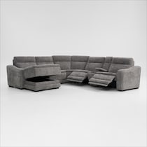 majestic gray sectional   